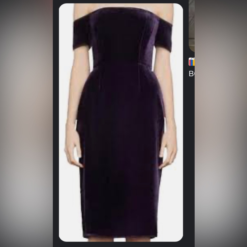 BcbgMaxazria Kerry Dress in Plum velvet. NWT